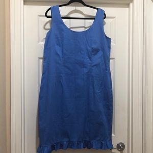 Vintage Like New R&K Blue Cotton Dress Size 16
